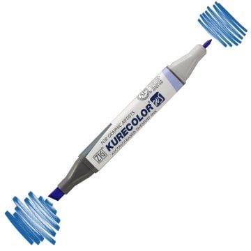 Zig Kurecolor Kc3000 Twin S Marker Kalem 364 Cornflower Blue