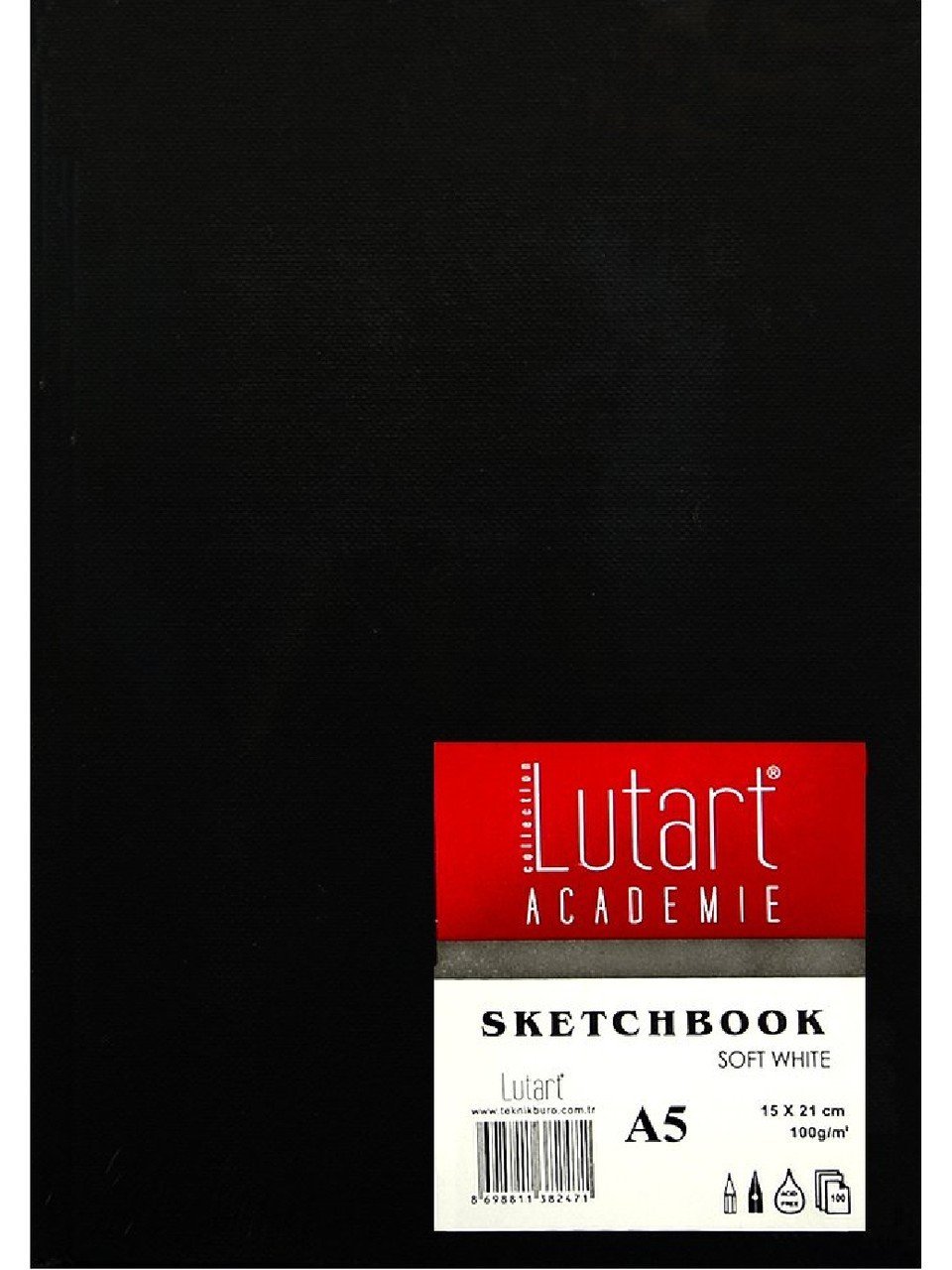 Lutart Sketchbook Sert Kapak 100 gr. A5 100 Sayfa