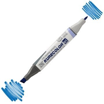 Zig Kurecolor Kc3000 Twin S Marker Kalem 366-367 Dull Blue