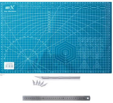 Ümraniye Hobi Sanat Kesim Matı Seti A3 30*45 cm Cetvel+Kretuar