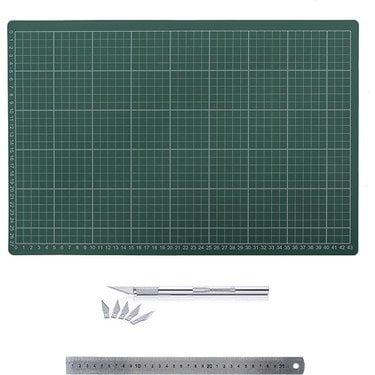 Ümraniye Hobi Sanat Kesim Matı Seti A4 22*30 cm Cetvel+Kretuar