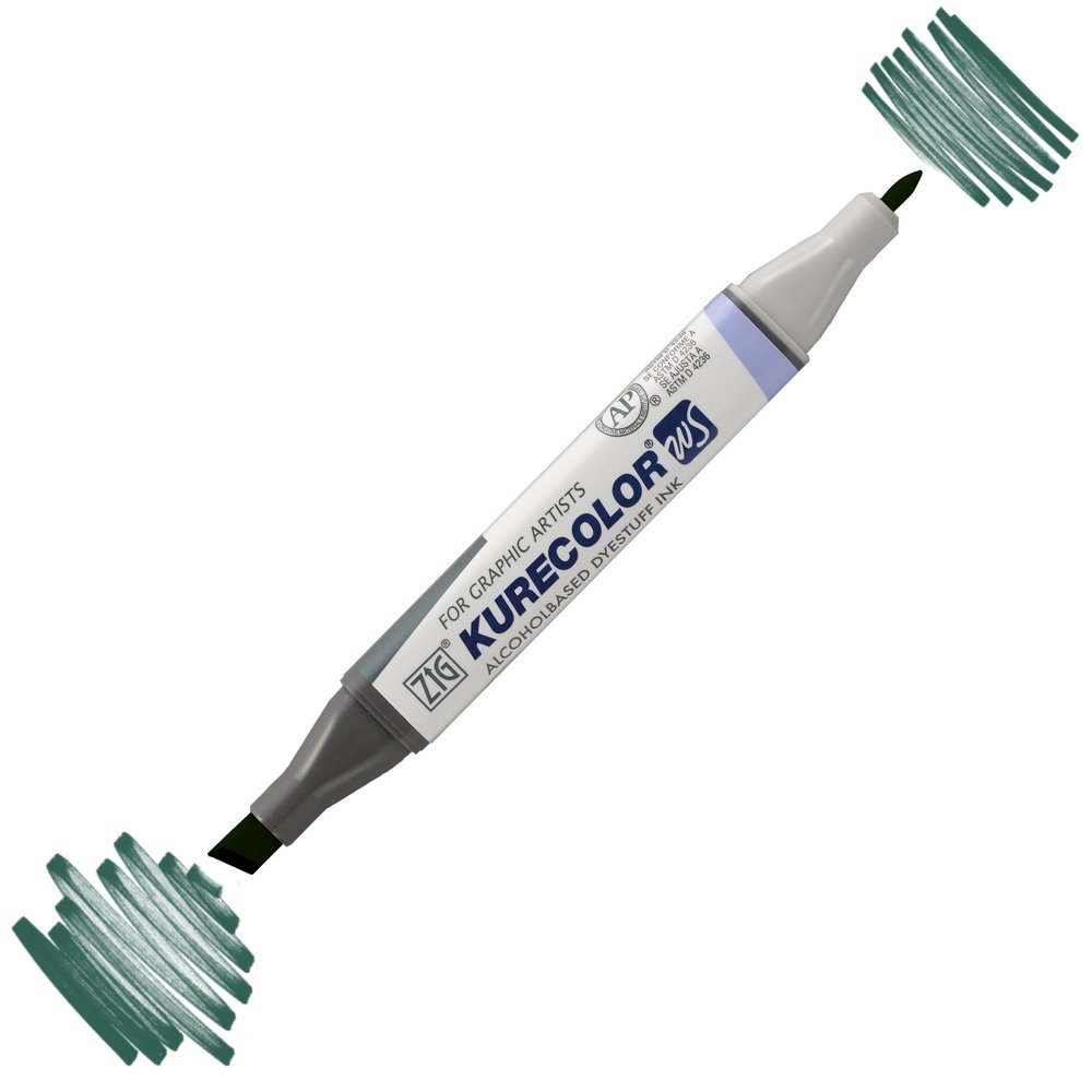 Zig Kurecolor Kc3000 Twin S Marker Kalem 539 Marine Green