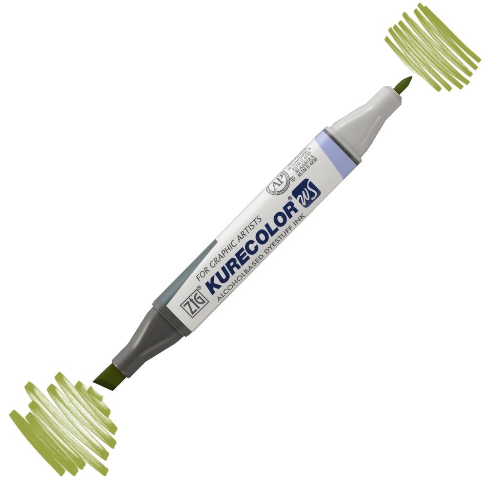 Zig Kurecolor Kc3000 Twin S Marker Kalem 542 Mid Green