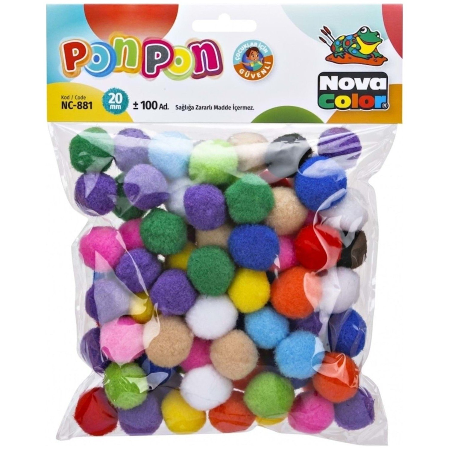 Nova Color 20 mm Ponpon 100 Adet