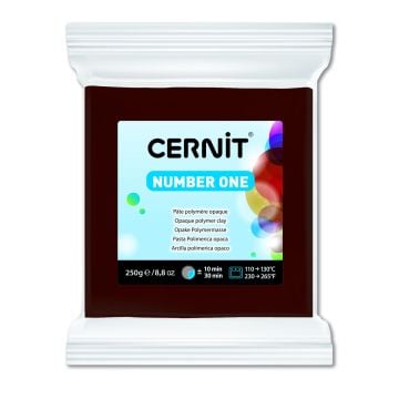 Cernit Number One Polimer Kil 250gr 800-Brown