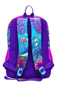 Coral High Kids Pembe Mor Kaplumbağa Desenli 3’lü Okul Çanta Seti SET0123756