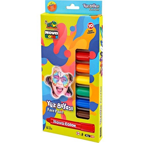 Nova Color Yüz Boyası 10'lu
