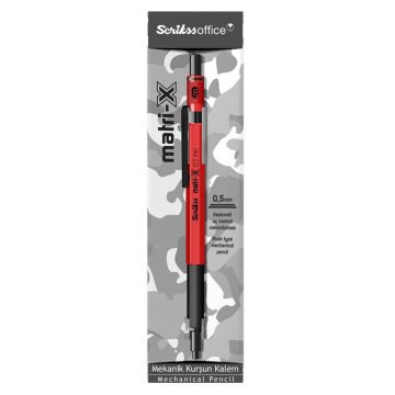 Scrikss Matri X Mekanik Kurşun Kalem 0.5mm Kırmızı
