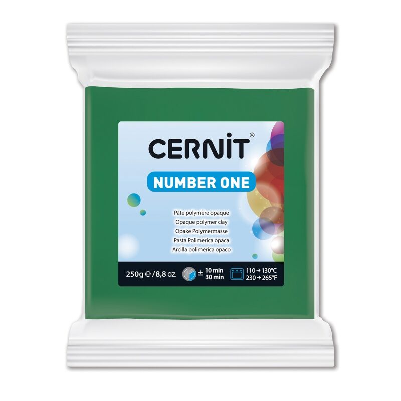 Cernit Number One Polimer Kil 250gr 600-Green