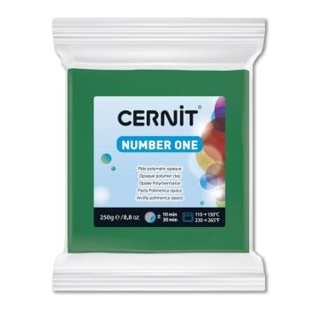 Cernit Number One Polimer Kil 250gr 600-Green