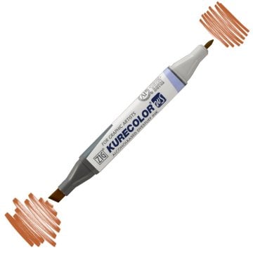 Zig Kurecolor Kc3000 Twin S Marker Kalem 705 Brown