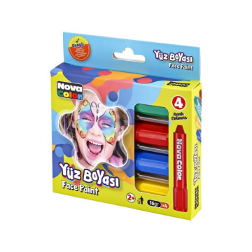 Nova Color Yüz Boyası 4'lü Set