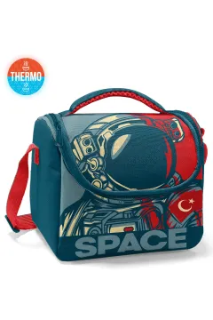 Coral High Kids Çivit Kırmızı Astronot Desenli 3’lü Okul Çanta Seti SET0114389