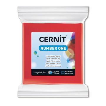 Cernit Number One Polimer Kil 250gr 400-Red