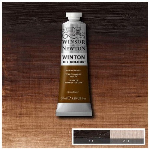 Winsor & Newton Winton 37 ml Yağlı Boya 3 Burnt Umber