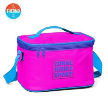 Coral High Sport Pembe Mavi Thermo Beslenme Çantası 22813
