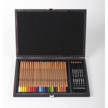 Lyra Rembrandt 30 Parça Polycolor & Art Design Ahşap Kutu Yeni