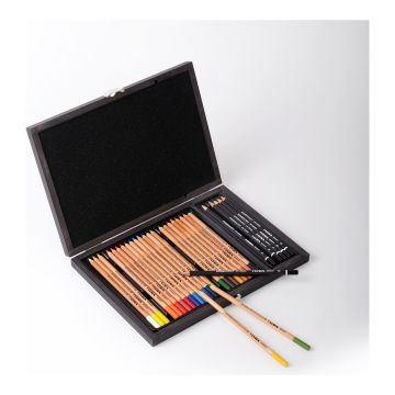 Lyra Rembrandt 30 Parça Polycolor & Art Design Ahşap Kutu Yeni