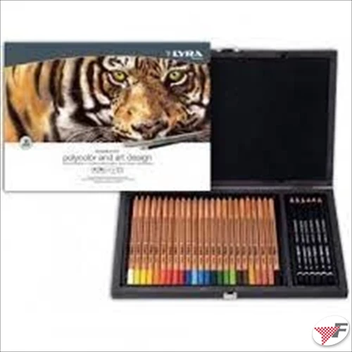Lyra Rembrandt 30 Parça Polycolor & Art Design Ahşap Kutu Yeni