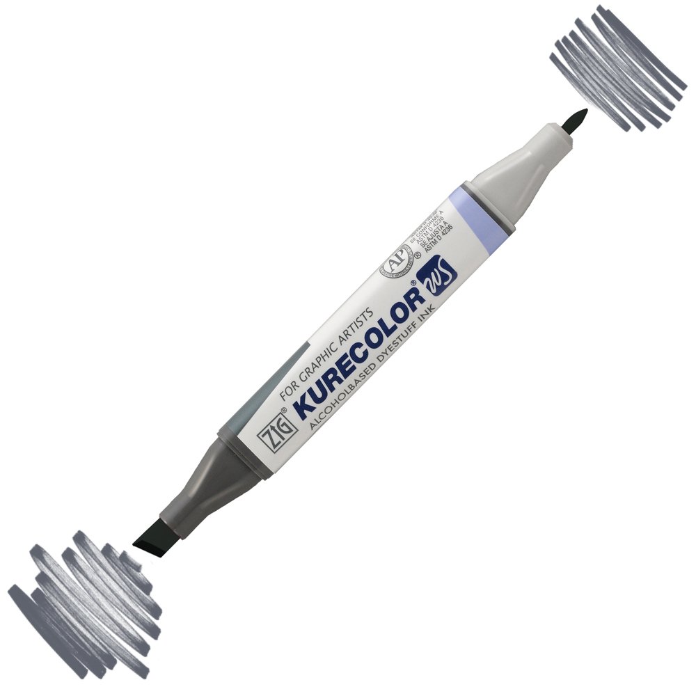 Zig Kurecolor Kc3000 Twin S Marker Kalem 829 Dark Steel Gray