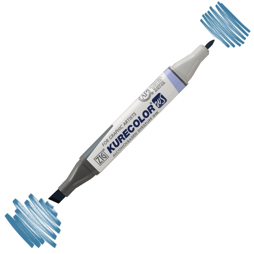 Zig Kurecolor Kc3000 Twin S Marker Kalem 824-832 Blue Gray