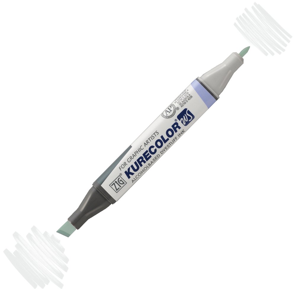 Zig Kurecolor Kc3000 Twin S Marker Kalem 840 Green Gray 1