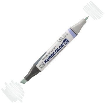 Zig Kurecolor Kc3000 Twin S Marker Kalem 840 Green Gray 1
