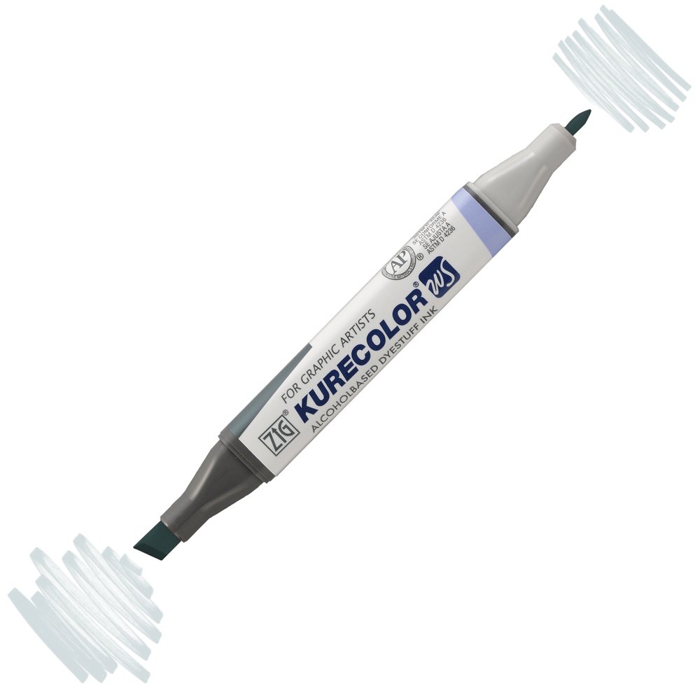 Zig Kurecolor Kc3000 Twin S Marker Kalem 842 Green Gray 2