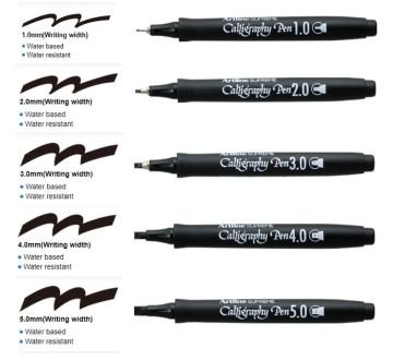Artline Supreme Kaligrafi Kalemi Kesik Uç 1.0 mm Mavi