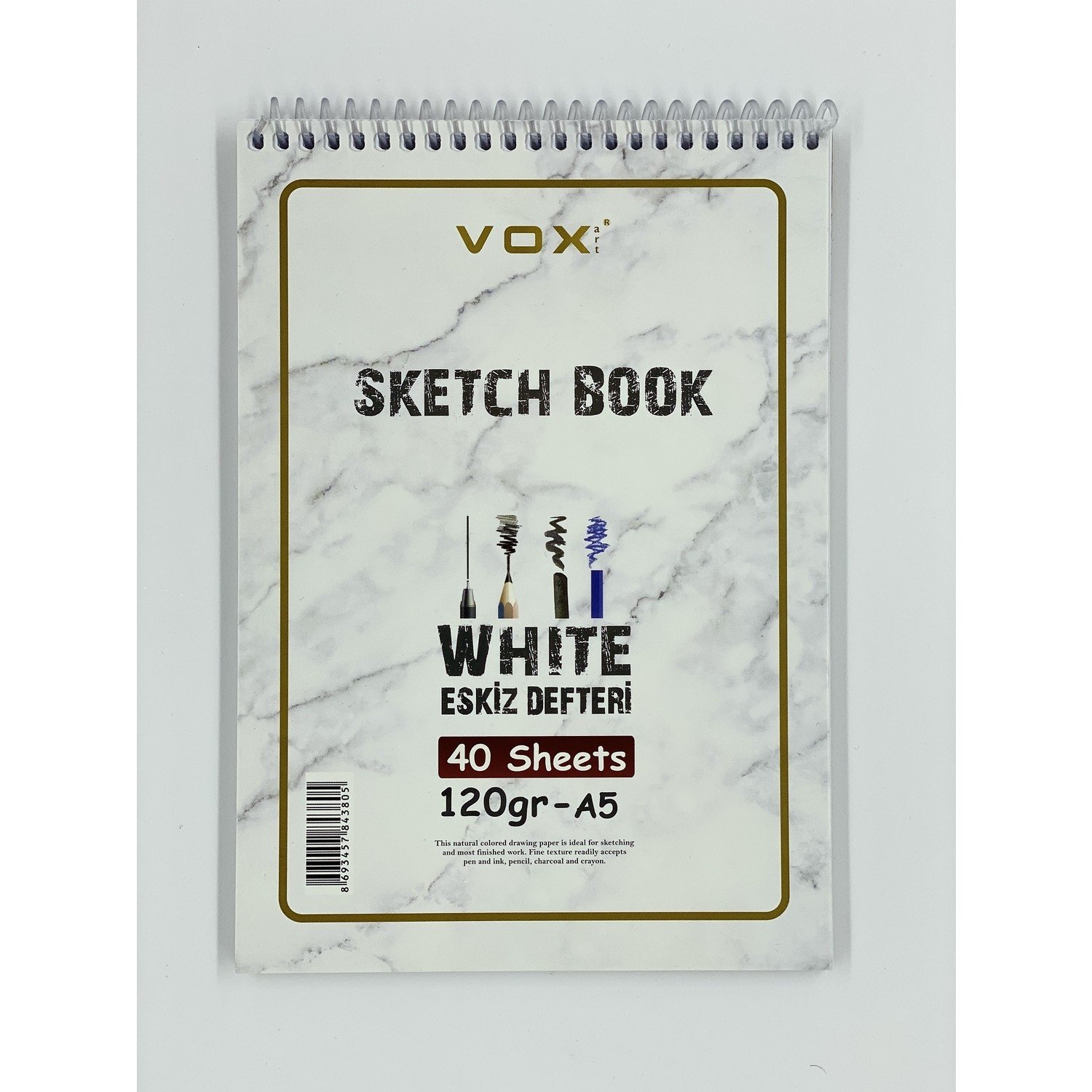 Vox Eskiz Çizim Defteri A5 120 gr 40 Sayfa
