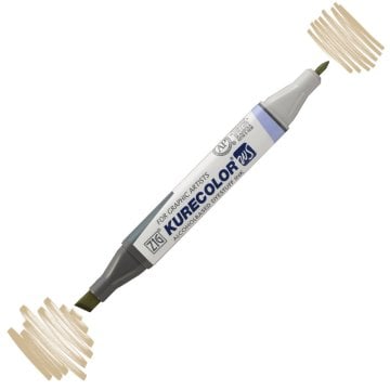 Zig Kurecolor Kc3000 Twin S Marker Kalem 843 Brick Beige