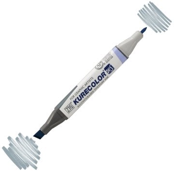 Zig Kurecolor Kc3000 Twin S Marker Kalem 844 Green Gray 3