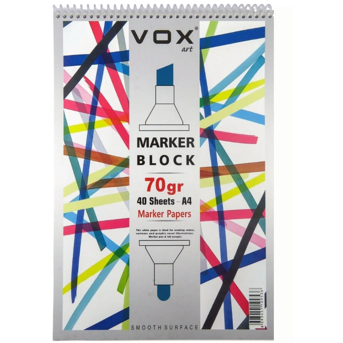 Vox Marker Çizim Defteri A3 70 gr 40 Sayfa