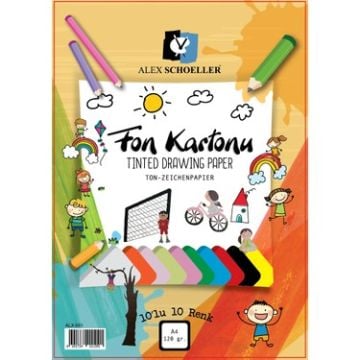 Alex Schoeller Fon Kartonu A4 10'lu