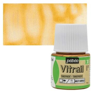 Pebeo Vitrail Cam Boyası 45Ml - 38 Gold