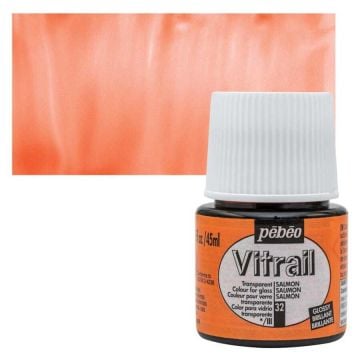 Pebeo Vitrail Cam Boyası 45Ml - 32 Salmon-Coral