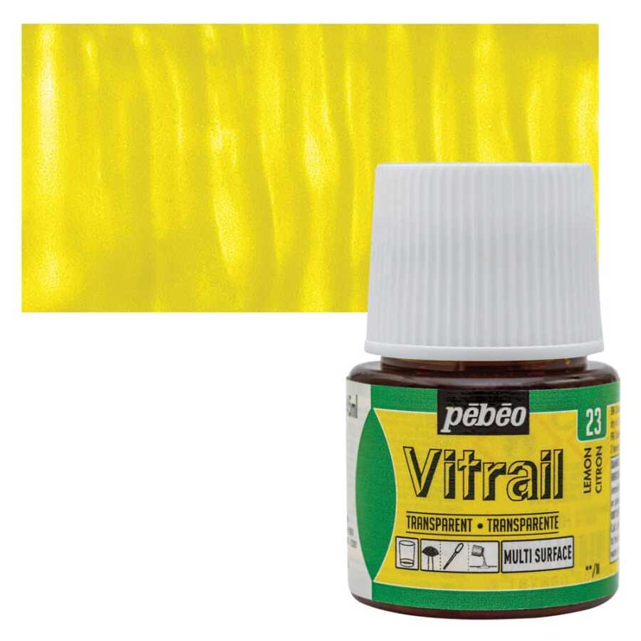Pebeo Vitrail Cam Boyası 45Ml - 23 Lemon