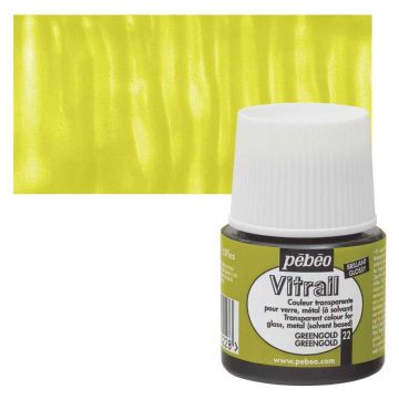 Pebeo Vitrail Cam Boyası 45Ml - 22 Greengold