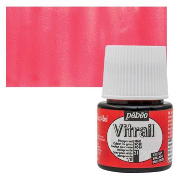 Pebeo Vitrail Cam Boyası 45Ml - 21 Pink