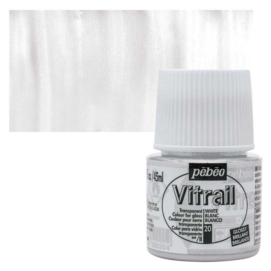 Pebeo Vitrail Cam Boyası 45Ml - 20 White