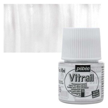 Pebeo Vitrail Cam Boyası 45Ml - 20 White