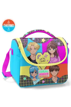 Coral High Kids Gri Mavi Pembe Anime Desenli 3’lü Okul Çanta Seti SET0123737