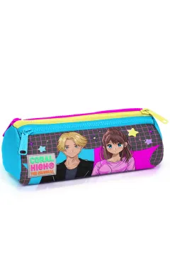 Coral High Kids Gri Mavi Pembe Anime Desenli 3’lü Okul Çanta Seti SET0123737