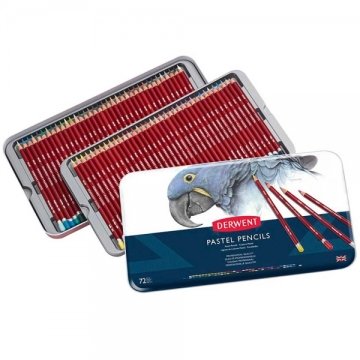 Derwent Pastel Pencil 72'li Teneke Kutu Pastel Kalem Seti