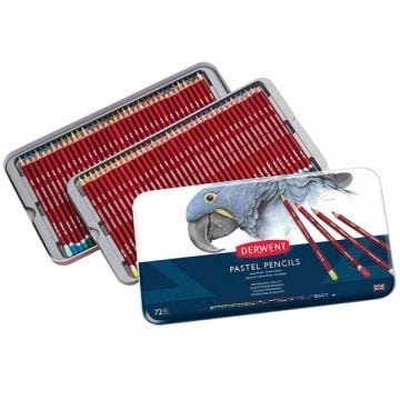 Derwent Pastel Pencil 72'li Teneke Kutu Pastel Kalem Seti