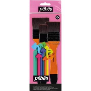 Pebeo Çok Amaçlı Fırça Seti 3'lü Set-17