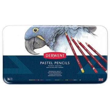 Derwent Pastel Pencil 36'lı Teneke Kutu Pastel Kalem Seti