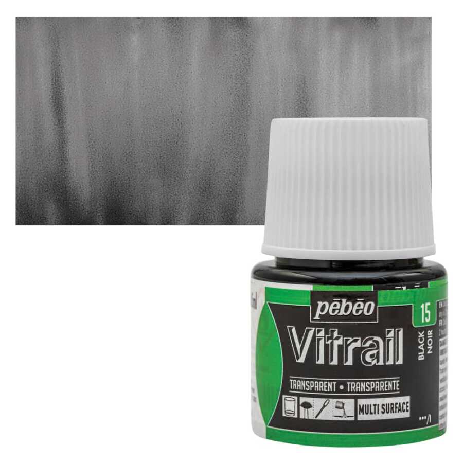 Pebeo Vitrail Cam Boyası 45Ml - 15 Black