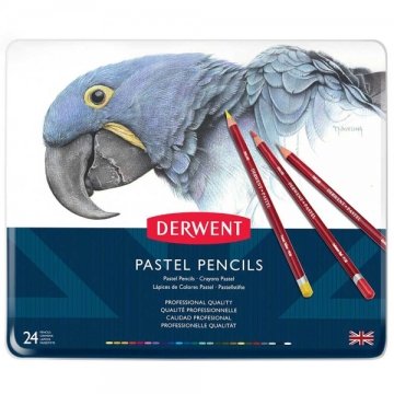 Derwent Pastel Pencil 24'lü Teneke Kutu Pastel Kalem Seti