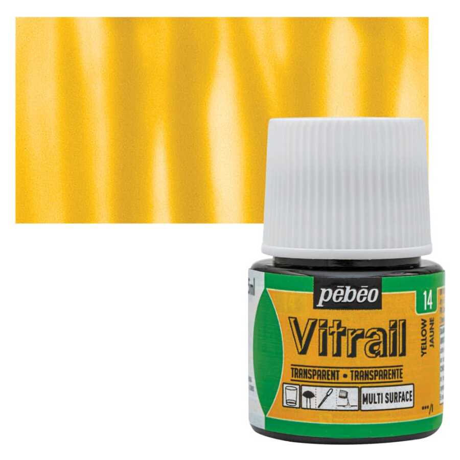 Pebeo Vitrail Cam Boyası 45Ml - 14 Yellow